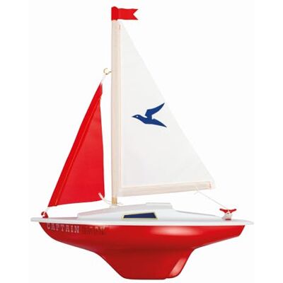 GÜNTHER FLUGSPIELE Paul Günther Velero Capitán Garfio, pequeño velero para Jugar, fabricación, montado Listo para navegar, tamaño Aprox. 24 x 32 cm, para Lago de baño, Playa y bañera GÜNTHER FLUGSPIELE Paul Günther Velero Capitán Garfio, pequeño velero para Jugar, fabricación, montado Listo para navegar, tamaño Aprox. 24 x 32 cm, para Lago de baño, Playa y bañera