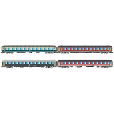 Rivarossi HR4375 Conjunto de tren en miniatura - Expreso Italia-Holanda, vagones y camas Rivarossi HR4375 Conjunto de tren en miniatura - Expreso Italia-Holanda, vagones y camas