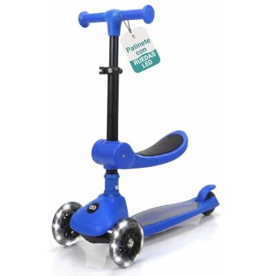 SereneLife Patinete 3 Ruedas para niños, Plegable, Luces LED en Las Ruedas, Manillar Ajustable, Freno Trasero de pie, Soporta hasta 49.9kgs SereneLife Patinete 3 Ruedas para niños, Plegable, Luces LED en Las Ruedas, Manillar Ajustable, Freno Trasero de pie, Soporta hasta 49.9kgs