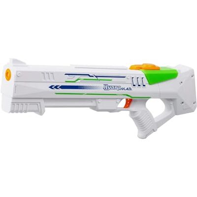 Bizak Hydro M.A.D. Pistola de Agua Color Blanco, de tamaño Grande, Distancia hasta 10m, para Juego al Aire Libre, Lanzador de Juguete para niños y niñas Desde 8 años, () Bizak Hydro M.A.D. Pistola de Agua Color Blanco, de tamaño Grande, Distancia hasta 10m, para Juego al Aire Libre, Lanzador de Juguete para niños y niñas Desde 8 años, ()