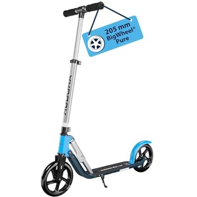 Hudora BigWheel 205 Pure Scooter Patinete para niños y Adultos a Partir de 6 años Patinete Urbano hasta 100 kg Plegable y Regulable en Altura Azul Hudora BigWheel 205 Pure Scooter Patinete para niños y Adultos a Partir de 6 años Patinete Urbano hasta 100 kg Plegable y Regulable en Altura Azul