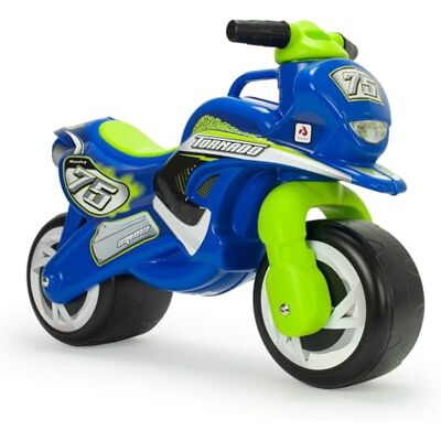 INJUSA Moto Correpasillos Tundra Tornado Color Azul y Verde con Decoración Permanente e Impermeable Ruedas Anchas de Plástico y Asa de Transporte para los Padres Recomendada Niños +18 Meses INJUSA Moto Correpasillos Tundra Tornado Color Azul y Verde con Decoración Permanente e Impermeable Ruedas Anchas de Plástico y Asa de Transporte para los Padres Recomendada Niños +18 Meses