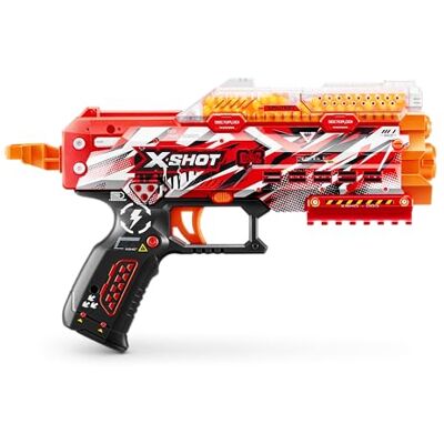 XSHOT Hyper Gel Stinger, un PrimeBlaster Manuel Avec 1 000 billes et un chargeur d'une capacité de 200 billes. Lunettes de Protection incluses. À Partir de 14 ANS, par ZURU. XSHOT Hyper Gel Stinger, un PrimeBlaster Manuel Avec 1 000 billes et un chargeur d'une capacité de 200 billes. Lunettes de Protection incluses. À Partir de 14 ANS, par ZURU.