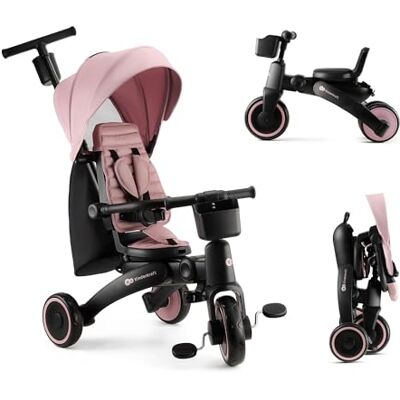 Kinderkraft JAZZ2 Triciclo 6 en 1, con función de Rueda para niños, Cochecito Plegable con Accesorios, protección UV UPF50+, de 9 Meses a 5 años, Rosa Kinderkraft JAZZ2 Triciclo 6 en 1, con función de Rueda para niños, Cochecito Plegable con Accesorios, protección UV UPF50+, de 9 Meses a 5 años, Rosa