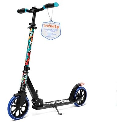 SereneLife Patinete Plegable con Soporte para Adolescentes y Adultos. Agarre de Goma en la Punta,Altura del Manillar con Barra en T Ajustable,Ruedas de Deslizamiento Suave y de fácil maniobra. SereneLife Patinete Plegable con Soporte para Adolescentes y Adultos. Agarre de Goma en la Punta,Altura del Manillar con Barra en T Ajustable,Ruedas de Deslizamiento Suave y de fácil maniobra.