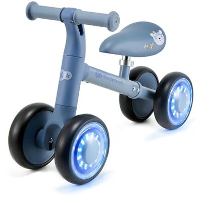 Kinderkraft Cutie Flash Bicicleta de Aprendizaje para niños, sin Pedales, Ruedas con Luces LED, diseño Moderno, construcción Segura, para niños a Partir de 1 año Kinderkraft Cutie Flash Bicicleta de Aprendizaje para niños, sin Pedales, Ruedas con Luces LED, diseño Moderno, construcción Segura, para niños a Partir de 1 año