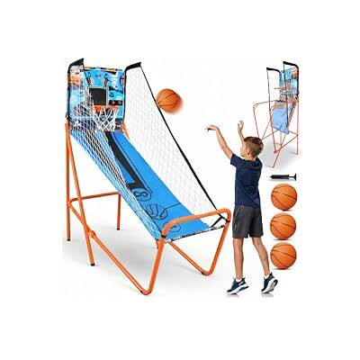SereneLife arcade de baloncesto, Marcador LED digital, Plegable, Para niños y Adultos, Ideal para interiores y exteriores SereneLife arcade de baloncesto, Marcador LED digital, Plegable, Para niños y Adultos, Ideal para interiores y exteriores