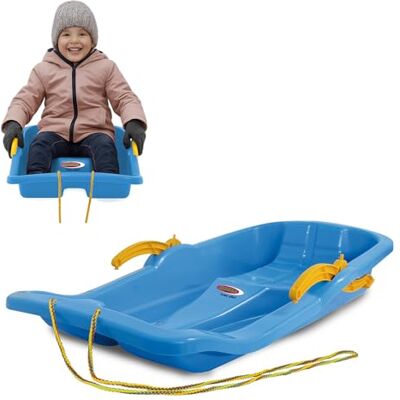 Jamara Snow Play Bob Karol con Frenos 80cm Azul – Dirección con Frenos, Cuerda, Ligero Jamara Snow Play Bob Karol con Frenos 80cm Azul – Dirección con Frenos, Cuerda, Ligero