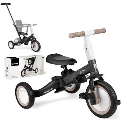 kikka boo KikkaBoo Triciclo Evolutivo de Bebé 5 en 1 Flip, Bicicleta Niños Desde 1 Año hasta 5 años, Trike, De Triciclo a Bicicleta con o sin Pedales, Ajustable y Transformable, Negro kikka boo KikkaBoo Triciclo Evolutivo de Bebé 5 en 1 Flip, Bicicleta Niños Desde 1 Año hasta 5 años, Trike, De Triciclo a Bicicleta con o sin Pedales, Ajustable y Transformable, Negro