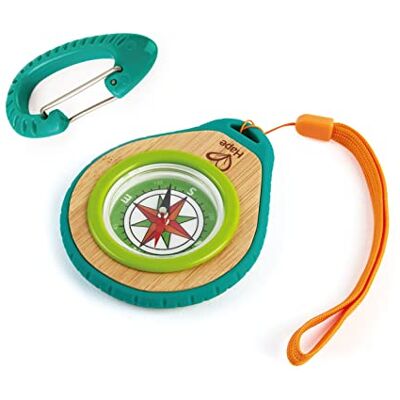Hape Brújula Juguete de Bambú Sostenible Juego de brújula para niños pequeños Hape Brújula Juguete de Bambú Sostenible Juego de brújula para niños pequeños