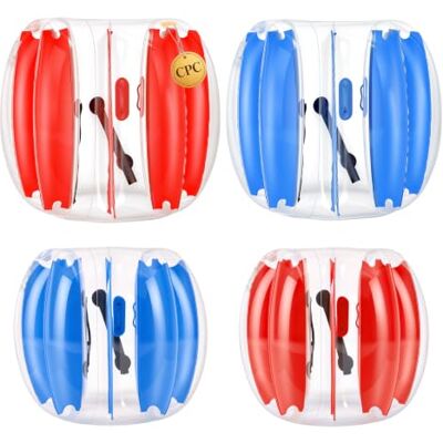 VEVOR Pelotas Inflables de Parachoques 4 Piezas, 0,9 m y 1,2 m, Azul y Rojo Para Jardín, Camping, Parque, Césped y Juegos de Equipo al Aire Libre, de PVC Engrosado, con Asas Integradas Termoselladas VEVOR Pelotas Inflables de Parachoques 4 Piezas, 0,9 m y 1,2 m, Azul y Rojo Para Jardín, Camping, Parque, Césped y Juegos de Equipo al Aire Libre, de PVC Engrosado, con Asas Integradas Termoselladas