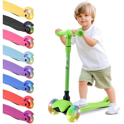 Hurtle Patinete para niños pequeños – Patinete Premium con Ruedas LED – Patinete de Altura Ajustable para niños y niñas, para Interior y Exterior, 20 kg, 2 – 5 años Hurtle Patinete para niños pequeños – Patinete Premium con Ruedas LED – Patinete de Altura Ajustable para niños y niñas, para Interior y Exterior, 20 kg, 2 – 5 años