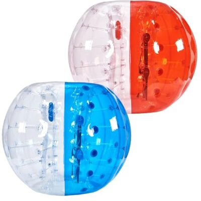 VEVOR Paquete de 2 pelotas inflables de 1,5 m, para adolescentes y adultos, burbujas de hámster humano de PVC de 0,8 mm de grosor, para juegos de equipo al aire libre, juguetes de parachoques para VEVOR Paquete de 2 pelotas inflables de 1,5 m, para adolescentes y adultos, burbujas de hámster humano de PVC de 0,8 mm de grosor, para juegos de equipo al aire libre, juguetes de parachoques para