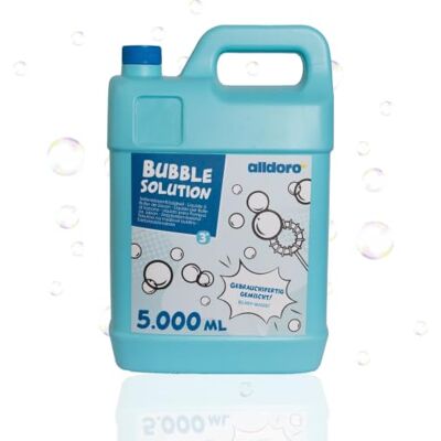 alldoro Líquido para pompas de jabón, 5000 ml Listo para Usar, garrafa Recambio de 5 L, bote de relleno para pistolas y máquinas de burbujas, pompas estables y duraderas alldoro Líquido para pompas de jabón, 5000 ml Listo para Usar, garrafa Recambio de 5 L, bote de relleno para pistolas y máquinas de burbujas, pompas estables y duraderas