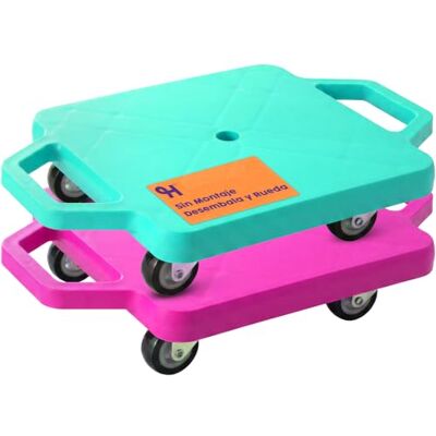 Hurtle Juego de 2 Tablas giratorias para niños con Ruedas giratorias de 360°, Color Rosa y Turquesa Hurtle Juego de 2 Tablas giratorias para niños con Ruedas giratorias de 360°, Color Rosa y Turquesa