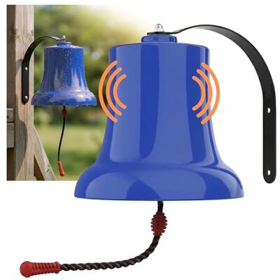 Relaxdays Campana de Barco para Torre de Juegos y casita Infantil, 20 x 20 cm, Resistente a la Intemperie, Azul Relaxdays Campana de Barco para Torre de Juegos y casita Infantil, 20 x 20 cm, Resistente a la Intemperie, Azul