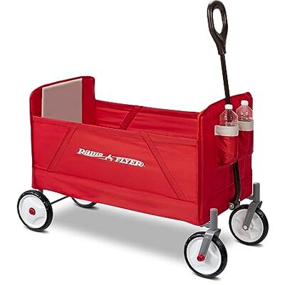 Radio Flyer EZ Vagón Plegable, Rojo, para niños de más de 1,5 años, Carro de jardín y Carga Radio Flyer EZ Vagón Plegable, Rojo, para niños de más de 1,5 años, Carro de jardín y Carga