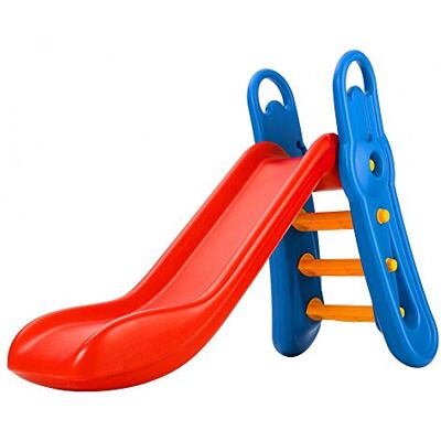 BIG Fun-Slide Tobogán de 152 cm de Largo, para Uso doméstico, tobogán Rojo y Azul para Interior y Exterior, para niños a Partir de 3 años BIG Fun-Slide Tobogán de 152 cm de Largo, para Uso doméstico, tobogán Rojo y Azul para Interior y Exterior, para niños a Partir de 3 años