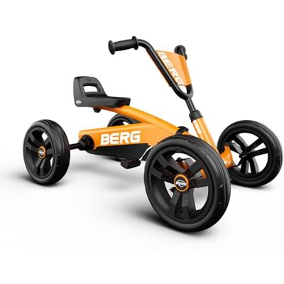 BERG Kart a Pedales Buzzy Orange Naranja, 2-5 años, cuadro resistente, asiento regulable, volante regulable BERG Kart a Pedales Buzzy Orange Naranja, 2-5 años, cuadro resistente, asiento regulable, volante regulable