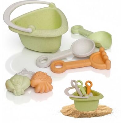 alldoro Mi Primer Juguete de Arena Mini 7 Piezas Mezcla de Paja de Trigo de plástico, Colorido Juego para niños a Partir de 18 Meses con Cubo alldoro Mi Primer Juguete de Arena Mini 7 Piezas Mezcla de Paja de Trigo de plástico, Colorido Juego para niños a Partir de 18 Meses con Cubo