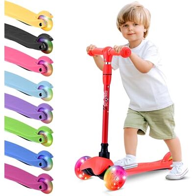 Hurtle Patinete, Scooter para niños, 3 Ruedas, Liviano, Luces LED, Antideslizante Hurtle Patinete, Scooter para niños, 3 Ruedas, Liviano, Luces LED, Antideslizante
