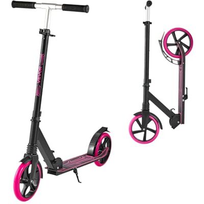 VEVOR Patinete para Niños a Partir de 8 Años, 2 Ruedas, con Manillar Regulable en Altura y Base Antideslizante, Marco de Aleación de Aluminio, Soporta hasta 100 kg, Rosa, 900 x 380 x 1000 mm VEVOR Patinete para Niños a Partir de 8 Años, 2 Ruedas, con Manillar Regulable en Altura y Base Antideslizante, Marco de Aleación de Aluminio, Soporta hasta 100 kg, Rosa, 900 x 380 x 1000 mm