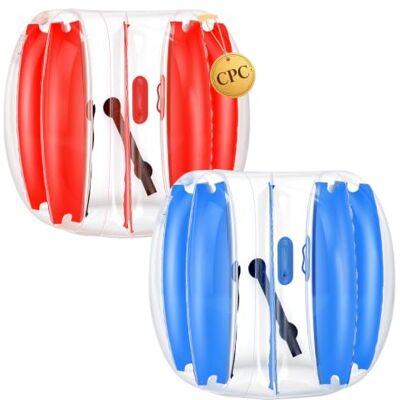 VEVOR Pelotas Inflables de Parachoques 2 Piezas 1,2 m de PVC, Azul y Rojo Para Jardín, Camping, Parque, Césped y Juegos de Equipo al Aire Libre, con Asas Integradas Termoselladas, Correas de Hombro VEVOR Pelotas Inflables de Parachoques 2 Piezas 1,2 m de PVC, Azul y Rojo Para Jardín, Camping, Parque, Césped y Juegos de Equipo al Aire Libre, con Asas Integradas Termoselladas, Correas de Hombro