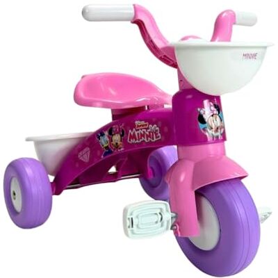 INJUSA Triciclo Bebe 1 Año 2 Años 3 Años Trico MAX Minnie Mouse Triciclo Infantil para Niños y Niñas Triciclo Ligero con Pedales + Cesta Delantera y Trasera Portaobjetos INJUSA Triciclo Bebe 1 Año 2 Años 3 Años Trico MAX Minnie Mouse Triciclo Infantil para Niños y Niñas Triciclo Ligero con Pedales + Cesta Delantera y Trasera Portaobjetos