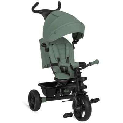lionelo Haari Triciclo Evolutivo, 18 Meses-5 Años, Asiento 360°, Plegable Bicicleta infantil hasta 25 kg, barra parental regulable, ruedas de goma, freno trasero, accesorios incluidos, Verde lionelo Haari Triciclo Evolutivo, 18 Meses-5 Años, Asiento 360°, Plegable Bicicleta infantil hasta 25 kg, barra parental regulable, ruedas de goma, freno trasero, accesorios incluidos, Verde