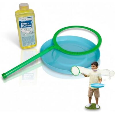 alldoro Bubble Fun Anillo de Burbujas Gigante Ø 21cm con 250ml de Espuma de jabón, niños a Partir de 3 años y Adultos, Verde alldoro Bubble Fun Anillo de Burbujas Gigante Ø 21cm con 250ml de Espuma de jabón, niños a Partir de 3 años y Adultos, Verde