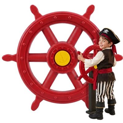 Relaxdays : Volante, Accesorio móvil para Torre de Juegos, Ø 54 cm, Rojo Relaxdays : Volante, Accesorio móvil para Torre de Juegos, Ø 54 cm, Rojo
