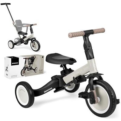 kikka boo KikkaBoo FLIP, Triciclo Evolutivo de Bebé 5 en 1, Bicicleta con o sin Pedales, Ajustable y Transformable, Beige, Desde 1 Año Hasta 5 Años kikka boo KikkaBoo FLIP, Triciclo Evolutivo de Bebé 5 en 1, Bicicleta con o sin Pedales, Ajustable y Transformable, Beige, Desde 1 Año Hasta 5 Años