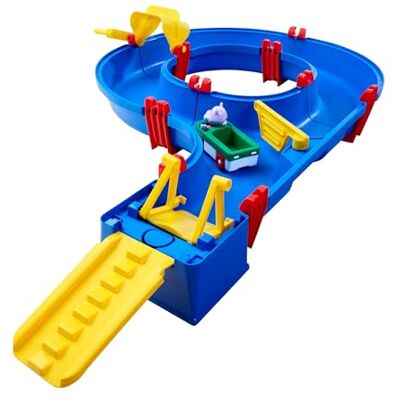 BIG AquaPlay AmphieSet Juego de Tren acuático (88 x 50 x 13 cm, Modelo Ideal para Principiantes, Incluye 1 Figura de Wilma (Hippo) y 1 vehículo Anfibio, para niños a Partir de 3 años) BIG AquaPlay AmphieSet Juego de Tren acuático (88 x 50 x 13 cm, Modelo Ideal para Principiantes, Incluye 1 Figura de Wilma (Hippo) y 1 vehículo Anfibio, para niños a Partir de 3 años)