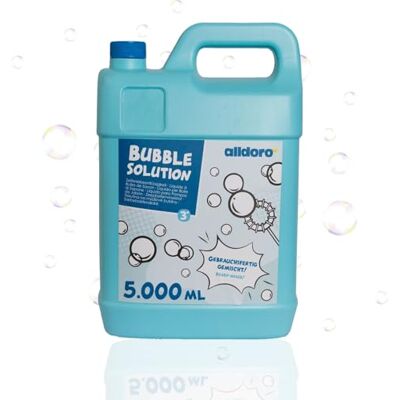 alldoro Bubble Fun líquido para pompas de jabón en Bote de 5000 ml, Agua jabonosa como Suministro XXL de 5 litros, para niños, Adultos, Fiestas y Eventos alldoro Bubble Fun líquido para pompas de jabón en Bote de 5000 ml, Agua jabonosa como Suministro XXL de 5 litros, para niños, Adultos, Fiestas y Eventos