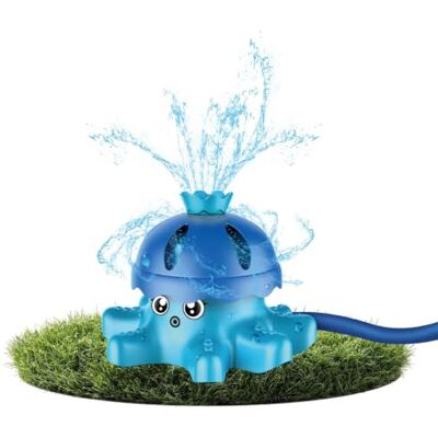 alldoro Aspersor de Agua Pulpo Azul, Juego acuático para niños divertido juguete con fuentes giratorias, resistente para exterior, listo para conectar a la manguera del jardín alldoro Aspersor de Agua Pulpo Azul, Juego acuático para niños divertido juguete con fuentes giratorias, resistente para exterior, listo para conectar a la manguera del jardín
