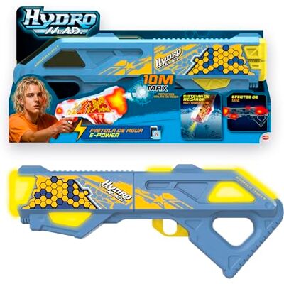 Bizak Hydro Mad Azul y Amarilla,Blaster de Agua eléctrica con Recarga automática, Alcance hasta 10 m, Efectos de luz y batería Recargable,Juguete acuático Potente,para niños Desde 8 años () Bizak Hydro Mad Azul y Amarilla,Blaster de Agua eléctrica con Recarga automática, Alcance hasta 10 m, Efectos de luz y batería Recargable,Juguete acuático Potente,para niños Desde 8 años ()