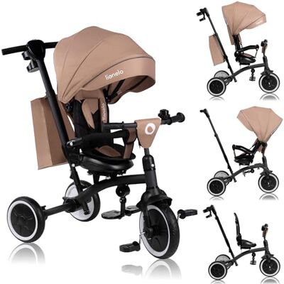 lionelo Tris Plus Bicicleta de Paseo Triciclo Multifunción de 9 Meses a 25 kg, Carrito Bebé, Ruedas Grandes PU Asiento Giratorio 360° Respaldo Ajustable Montaje sin Herramientas lionelo Tris Plus Bicicleta de Paseo Triciclo Multifunción de 9 Meses a 25 kg, Carrito Bebé, Ruedas Grandes PU Asiento Giratorio 360° Respaldo Ajustable Montaje sin Herramientas