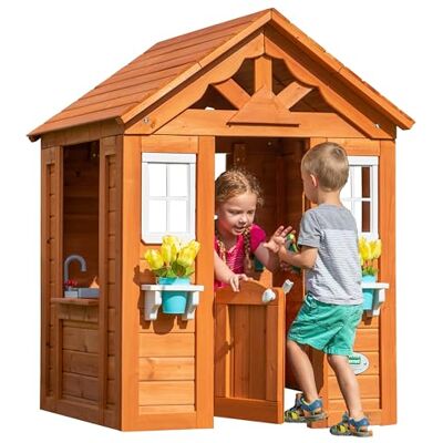 Backyard Discovery Timberlake Casa Infantil de Madera Casita de Juegos para ninos de Jardin/Exterior incluidos los Accesorios y Ventanas. Backyard Discovery Timberlake Casa Infantil de Madera Casita de Juegos para ninos de Jardin/Exterior incluidos los Accesorios y Ventanas.