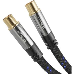 KabelDirekt – Cable de antena 4K, Cable TV coaxial – 2m – con conector metálico irrompible para televisión digital y analógica – trenzado (conector de antena a la toma DVB-C, DVB-S) KabelDirekt – Cable de antena 4K, Cable TV coaxial – 2m – con conector metálico irrompible para televisión digital y analógica – trenzado (conector de antena a la toma DVB-C, DVB-S)