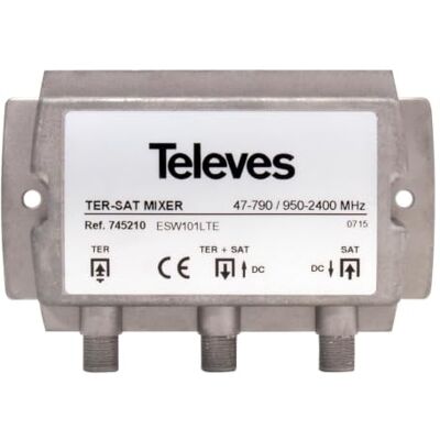 Televes 745210 Mezclador matv-fi 2e/1s-f dc Televes 745210 Mezclador matv-fi 2e/1s-f dc