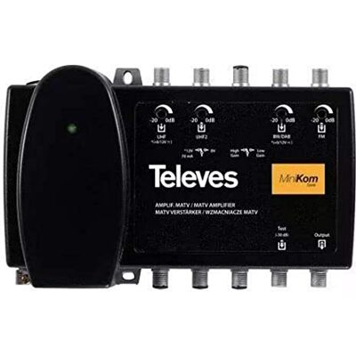 Televes Amplificador minikom matv 4e/1s fm-biii/dab Televes Amplificador minikom matv 4e/1s fm-biii/dab