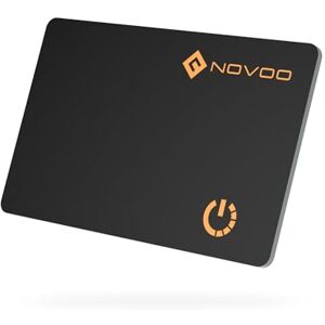 NOVOO Air Tag Card Wallet Tracker, 1.6 mm Tarjeta Inteligente Delgada, 6 Años Batería, IP68, Compatible con Apple Dónde Está(Solo iOS), Localizador Bluetooth para Carteras/Maletas/Pasaportes, Negro NOVOO Air Tag Card Wallet Tracker, 1.6 mm Tarjeta Inteligente Delgada, 6 Años Batería, IP68, Compatible con Apple Dónde Está(Solo iOS), Localizador Bluetooth para Carteras/Maletas/Pasaportes, Negro
