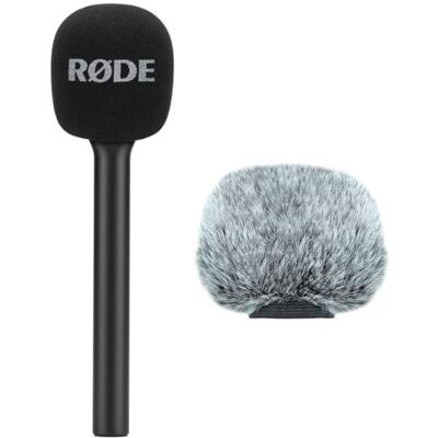 RØDE Rode Interview GO Mango adaptador de mano para Wireless GO + keepdrum WSBK protector de viento, color negro RØDE Rode Interview GO Mango adaptador de mano para Wireless GO + keepdrum WSBK protector de viento, color negro