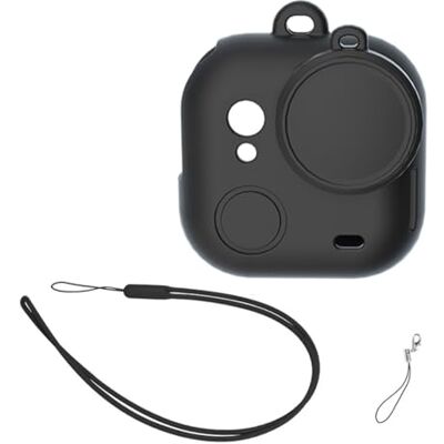 AIYAAIYA Funda de Silicona Compatible con Insta360 Go Ultra, Protección Completa a Prueba de Golpes y Antideslizante para Accesorios de Cámara de Acción, con Tapa de Lente y Cordón (Negro) AIYAAIYA Funda de Silicona Compatible con Insta360 Go Ultra, Protección Completa a Prueba de Golpes y Antideslizante para Accesorios de Cámara de Acción, con Tapa de Lente y Cordón (Negro)