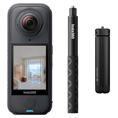Insta360 X4 Air Paquete de Visita visrtual Fotografía HDR 360º de 29 MP, Selfie Stick Invisible + trípode, batería de 2010 mAh Insta360 X4 Air Paquete de Visita visrtual Fotografía HDR 360º de 29 MP, Selfie Stick Invisible + trípode, batería de 2010 mAh