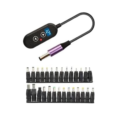 Kaeltsyn Cable Adaptador PD140W Tipo C a DC5525 5521, 28 Piece Set Kaeltsyn Cable Adaptador PD140W Tipo C a DC5525 5521, 28 Piece Set