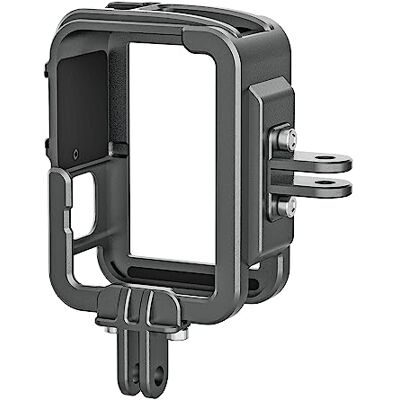TELESIN Vlog Cage Caja Funda Protectora Carcasa de Aluminio para GoPro Hero 11 10 9 Negro, se Adapta a Go Pro con Filtro de Lente ND CPL Lente máxima en la cámara, para Video vlogging TELESIN Vlog Cage Caja Funda Protectora Carcasa de Aluminio para GoPro Hero 11 10 9 Negro, se Adapta a Go Pro con Filtro de Lente ND CPL Lente máxima en la cámara, para Video vlogging