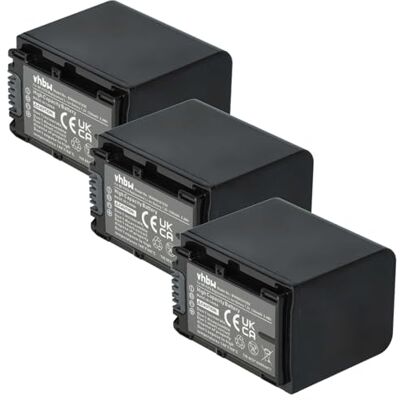 vhbw 3X batería Compatible con Sony DCR-SR200E DCR-SR37E, DCR-SR38E cámara de vídeo (1300 mAh, 7,2 V, Li-Ion) con chip vhbw 3X batería Compatible con Sony DCR-SR200E DCR-SR37E, DCR-SR38E cámara de vídeo (1300 mAh, 7,2 V, Li-Ion) con chip