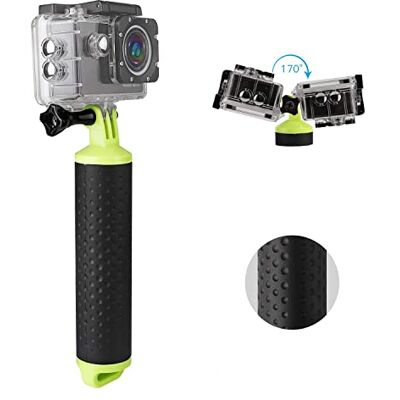 WOLFANG Empuñadura Flotante Boya Mango Impermeable Monopod Grip de Mano Flotador Palo Selfie Flotando para Cámara de Acción Cámara Deportiva y etc WOLFANG Empuñadura Flotante Boya Mango Impermeable Monopod Grip de Mano Flotador Palo Selfie Flotando para Cámara de Acción Cámara Deportiva y etc