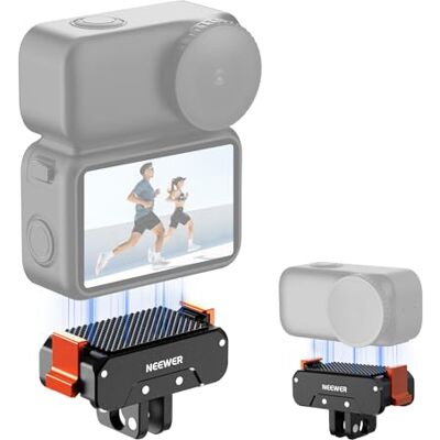 NEEWER Magnético Quick Release Mount Adapter Compatible con DJI Osmo Nano, Soporte Metálico para Actioncam con Imán Doble Dirección, 2 Puntas Dedo Plegable y 1/4"Rosca para Grabación Video Vlog, AC056 NEEWER Magnético Quick Release Mount Adapter Compatible con DJI Osmo Nano, Soporte Metálico para Actioncam con Imán Doble Dirección, 2 Puntas Dedo Plegable y 1/4"Rosca para Grabación Video Vlog, AC056